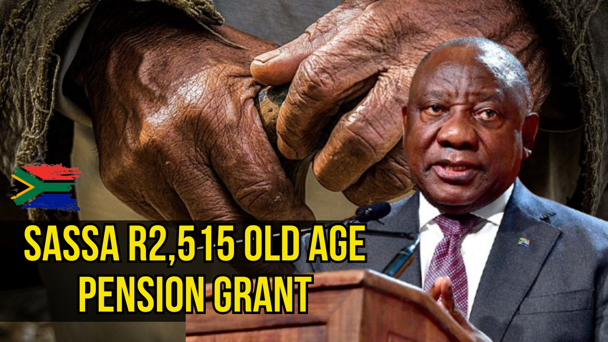SASSA R2,515 Old Age Pension Grant: Crucial October 20, 2025 Payment Update